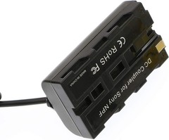 Alvin’s Cables NP F550 Dummy Battery to D-Tap Power Cable for Sony NP F570 NP F9