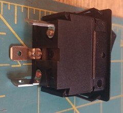 Heavy Red Duty Rocker Switch, Lighted -GSW-49