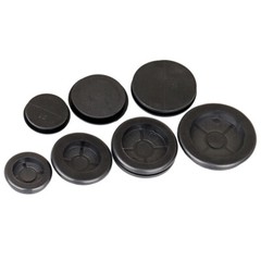 Blanking Closed Grommets Rubber Blind Plugs Single-Sided Protection Coil Black