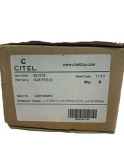 Bulk 4- CITEL MJ8-POE-B Surge Suppressors Din Rail POE Surge Suppressor,Type B
