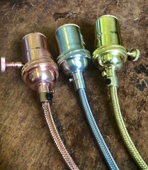 Steel Metal Covered Cord – Round 3wire Metal Braided Cable, Mesh Jack – Per Foot