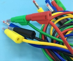 4mm Stackable Banana Plug 14AWG 0.5M/1M/2M Test Lead cables Retractable Shrouds
