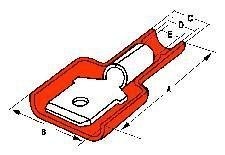 Molex Incorporated 19004-0001 Quick Disconnects, 22-18 AWG (100 pieces)