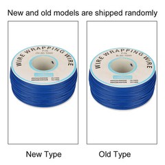 1Roll Wire Wrapping Single Copper Wire Strand 30AWG Cable 0.25mm Core Dia. Blue