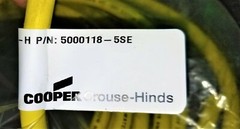 Cooper Crouse-Hinds 5000118-5SE Cable Assembly, Micro DC, 4Pin, 300V, 5A [C3S2]