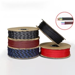 Dense PET Nylon Braided Sleeving Tube Width 12mm Car Audio Cable Wire Sleeving