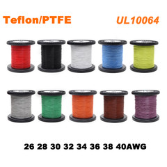 UL10064 PTFE Cable Wire 26 28 30 32 34 36 38 40 AWG Flexible Tinned Copper Cable