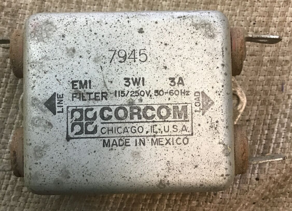 Corcom 7945 EMI Noise Filter 115/250V 50/60Hz , (b125)