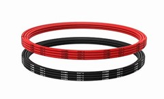 Electrical Wire 22 AWG Gauge Silicone Hook Up Cable 20 Ft 10 BLACK & RED Soft Fl