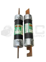 LOT OF 2 BUSSMANN FRN-R-80 DUAL ELEMENT FUSE 80A 250VAC