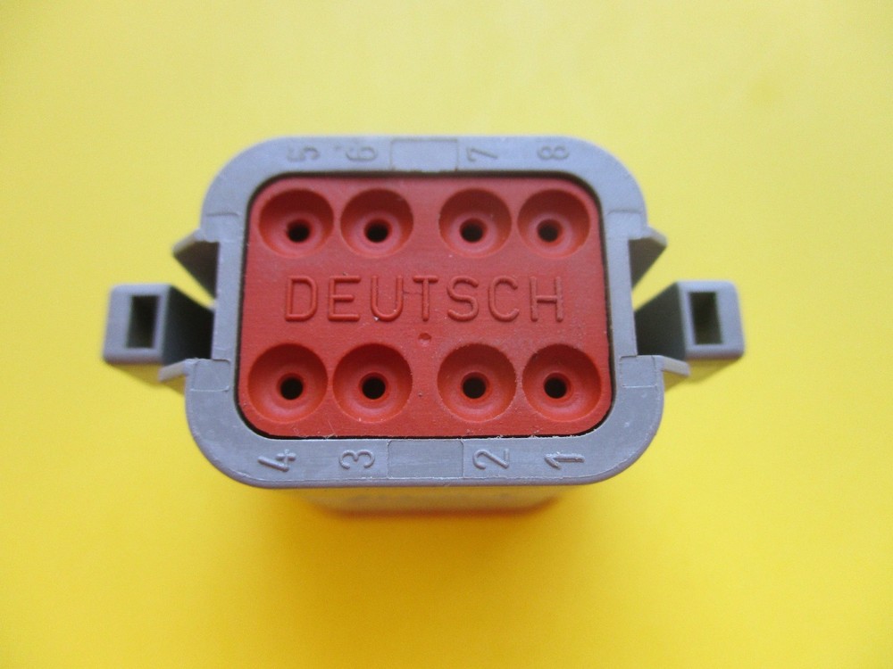 DEUTSCH DT06-08S WATERPROOF CONNECTOR PLUG, LOT OF 10