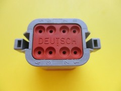 DEUTSCH DT06-08S WATERPROOF CONNECTOR PLUG, LOT OF 10