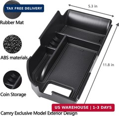 EDBETOS Center Console Organizer Tray Compatible with Toyota Camry XLE XSE 2018-