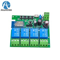 Smart Wifi Switch Relay Module AC 85-220V 4 Channels for Tuya Alexa Google Home