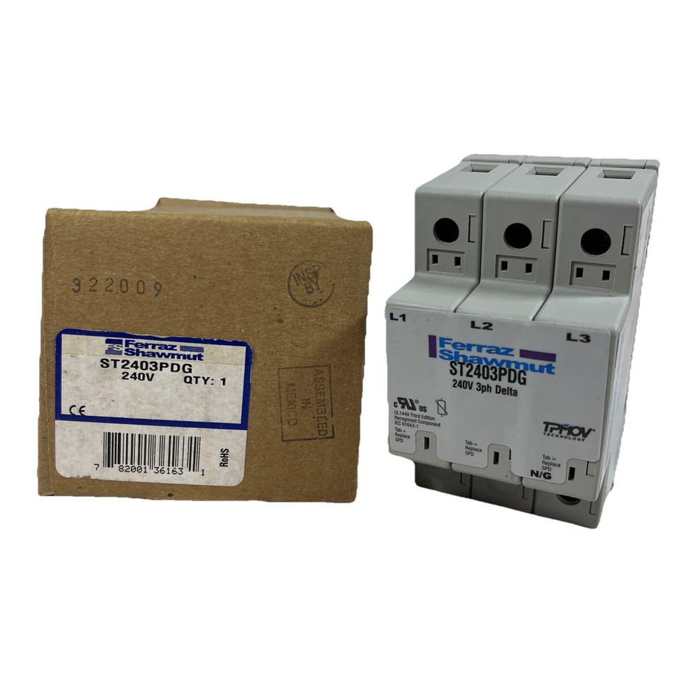 Ferraz Shawmut ST2403PDG Surge-Trap DIN Rail Surged Protector 3-Phase 240VAC