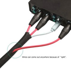 Self Wrap Wires Loom Braided Cable Cover Sleeving Harnessing Sheathing Guard Lot