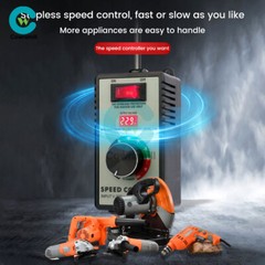 4000W Electronic Voltage Regulator Stepless AC Motor Speed Controller 110V/220V