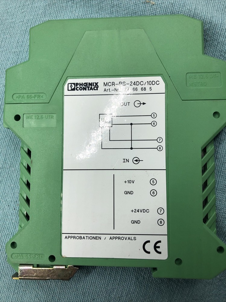 Phoenix Contact Mcr-Ps-24Dc/10Dc 2766685 20-30Vdc 10 Ma In, +10Vdc 30Ma Out