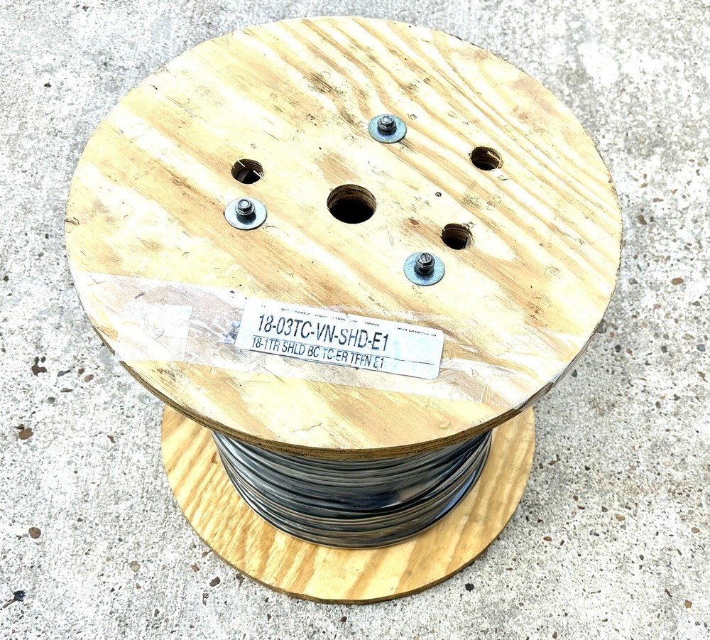 1000’~NEW~PRIORITY WIRE, 3C/18 W/SHLD TFFN P.N.: 18-03TC-VN-SHD-E1, ON REEL!