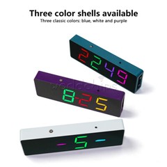 DIY Electronic Clock Kit LED Digital RGB Clock Time Temperature Date Display New