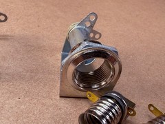 AERONAUTICAL ELEC 75-302 PANEL MOUNT LAMP BULB BAYONET BASE SOCKET HOLDER