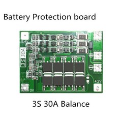 3S 12.6V 30A Li-ion Lithium Battery BMS Protection PCB Board Standard Balance