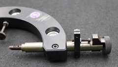 WUMO two ball gauge tester for gear Ø 30-130 mm handheld device with rollers