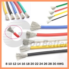Flexible Silicone Wire Soft Cable Wire 8/10/12/14/16/18/20/22/24/26/28/30 AWG