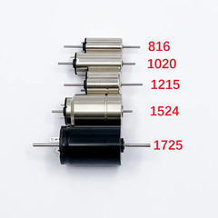 1PC 816 1020 1215 1524 1725 Dual Shaft Coreless Motor DC 6V 9V 12V Strong Magnet