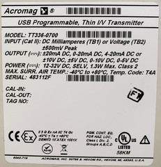 Acromag USB Programmable, Thin I/V Transmitter Model TT336-0700