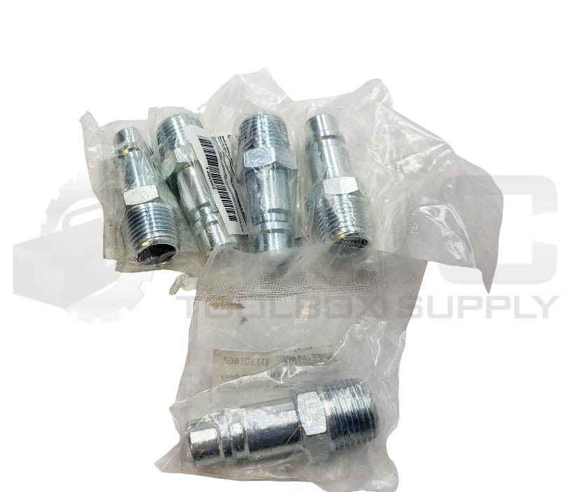 LOT OF 5 NEW SEALED SPEEDAIRE 30E662 COUPLER PLUG 1/2 MNPT 1/2 BODY