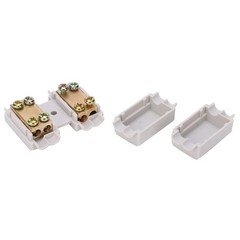 2Pcs High-Power Wiring Splitter Non-Breaking Design Main Function Terminal Block