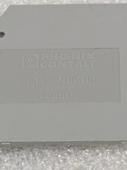 Phoenix Contact D-ZDIK 1,5 3006593 Terminal Block End Cover Partition Bag of 40