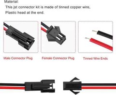 1-10 Pairs / Pcs 15cm Long JST SM 2 Pins Plug Male & Female Wire Connector Cable