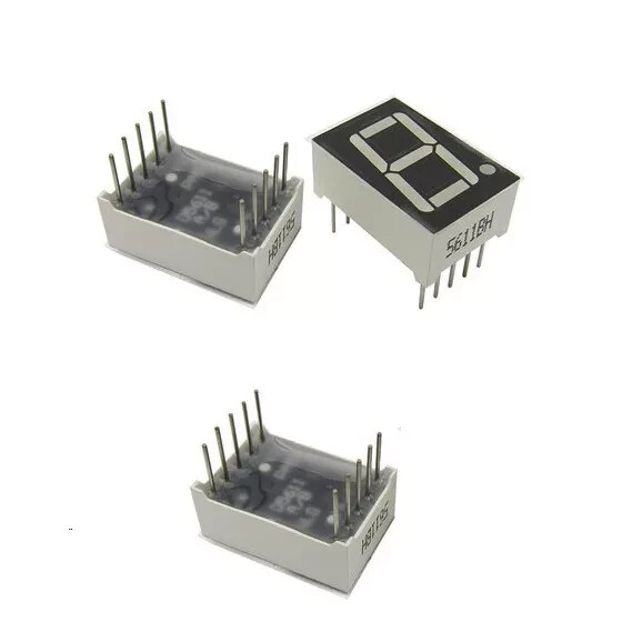 5PCS 0.56 inch 1 digit Red Led display 7 segment Common Anode NEW YL