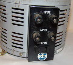 YAMABISHI ELECTRIC VOLT SLIDER/VARIABLE TRANSFORMER/VARIAC! TYPE S-260-3 260V/3A