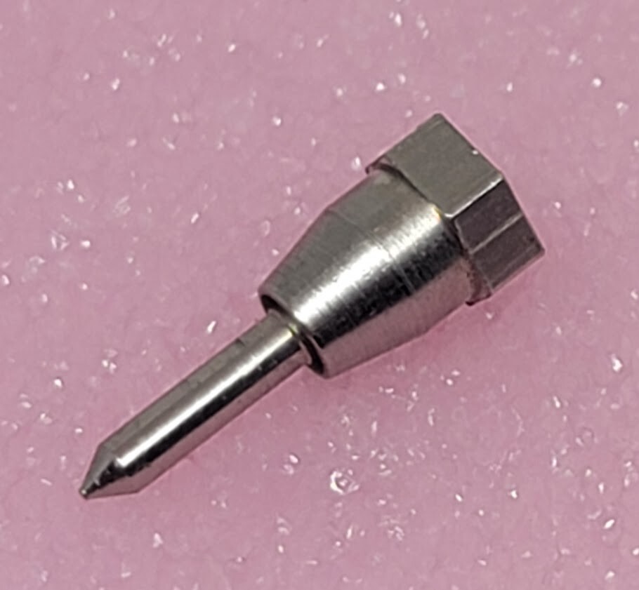 Lot of 6 – OLDAKER MFG – AP-81 – Test Probe Tips, Threaded Spherical Tip. USA