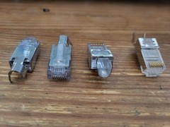 LOT OF 150 PLATINUM TOOLS 106190 RJ45 CAT6A 10 GIG SHIELDED CONNECTOR V4-2(21)