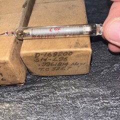 VINTAGE LOT OF 2 GLASS HIGH VOLTAGE RESISTOR L45 L96 Unknown Maker LOC Z