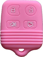 Silicone Protective Cover for Keyless Entry Remote Key Fob Replacement (Pink)