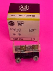 New Allen-Bradley 800T-XD1 Series C Contact Block 1 N.O Shallow, 30mm