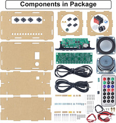 DIY Bluetooth-Compatible Speaker Kit, DIY FM Radio Soldering Practice Kit USB Ho
