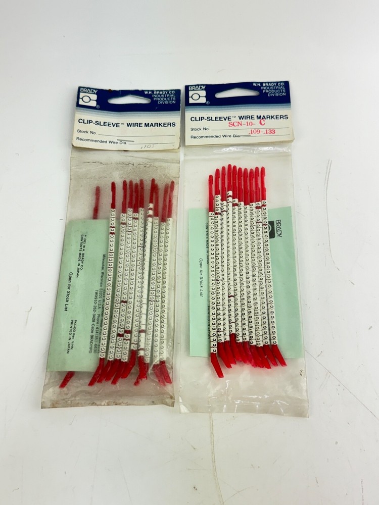 Brady Wire Marker Wand SCN-10-C *LOT OF 2*