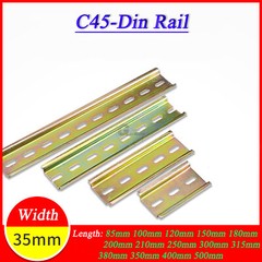 35mm Width Din Rail for Circuit Breaker Fixing Slotted Rail Length 85mm to 500mm