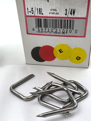 Lot of 3 Boxes of 100 Metallics Steel Cable Staples CST300 1-5/16″ x 3/4″