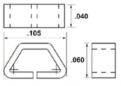 500 J-tron Test Points Sourfaces Mount .010 x .040 Phosphor Bronze TP-108-02-1-T