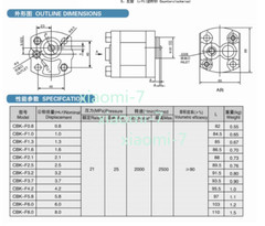 1pcCBK Gear Pump CBK-F2.1/F1.6/F3.2/F4.8Lifter Hydraulic Oil Pump