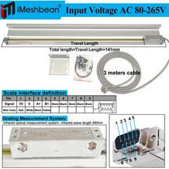 3 Axis LCD Digital Readout For Milling Lathe Machine With Precision Linear Scale