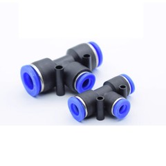 T Piece Adapter Pneumatic Push In Fittings Tee Connector Equal/Reducing Air Hose
