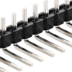 [10x] 1×40 Pin 2.54mm Right Angle Single Row Male Pin Header Connector – 90 deg